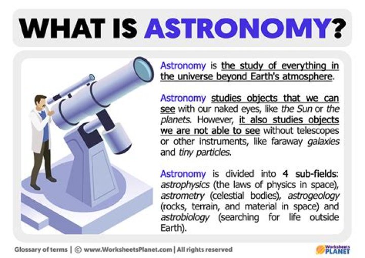 How do you describe astronomy