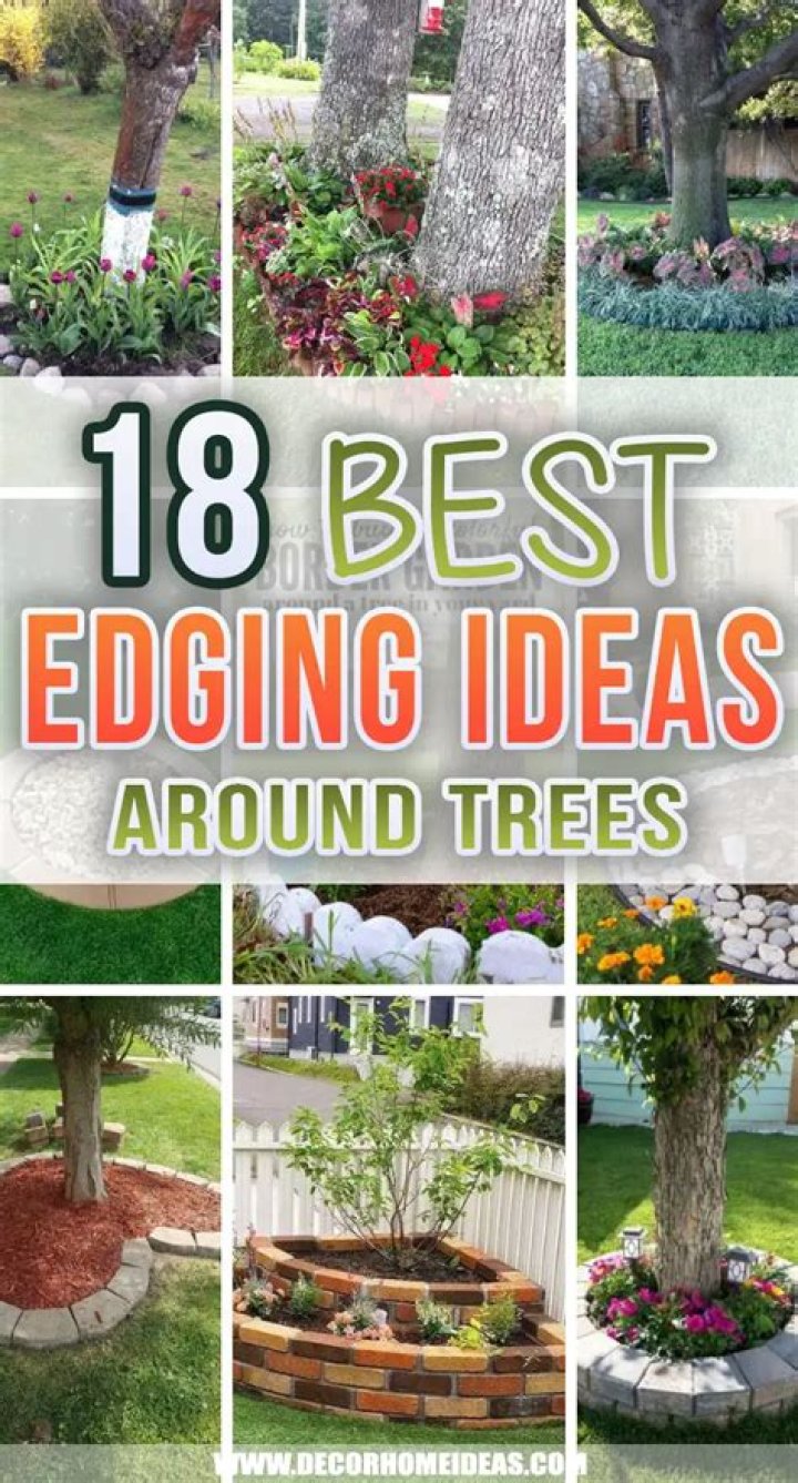 How do you edge around a tree