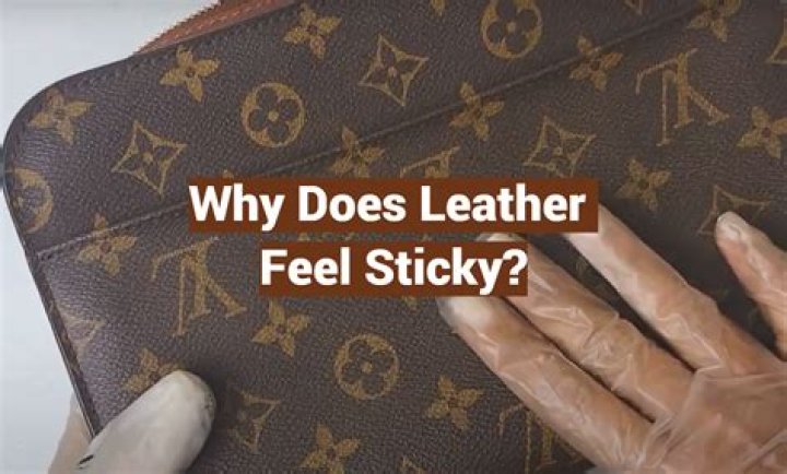 How do you fix sticky leather