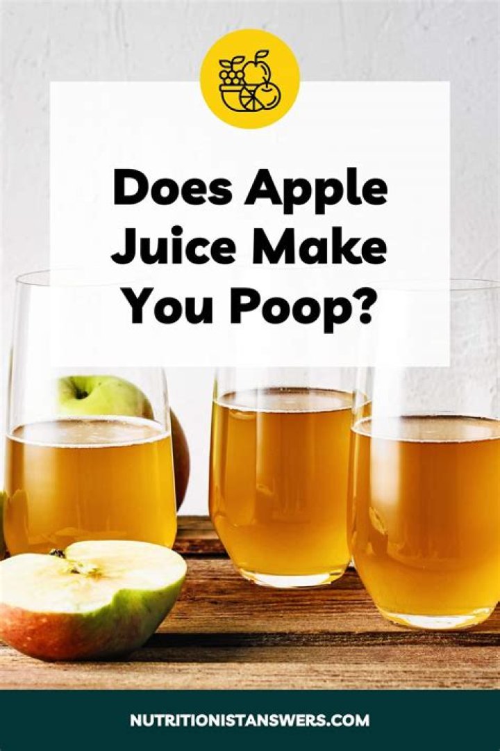 Why does pear juice make you poop